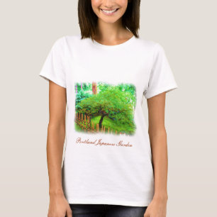 Portland Japanese Garden watercolor t-shirt