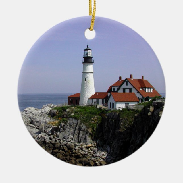 "Portland Light" Lighthouse Ornament (Front)