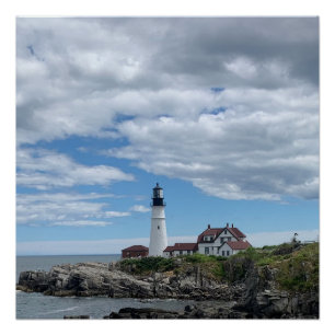 Portland Lighthouse, Portland Maine Poster