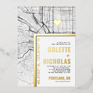 Portland Love Locator   City Themed Wedding