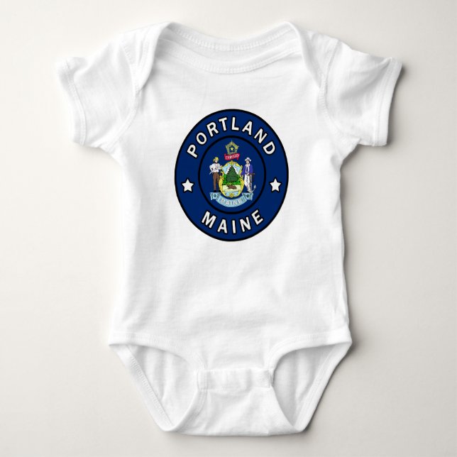 Portland Maine Baby Bodysuit (Front)