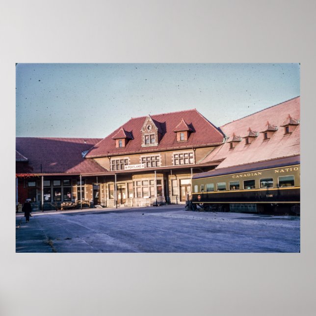 Portland, Maine Grand Trunk Station 1964 Poster (Front)