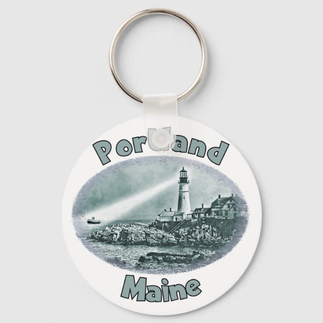 Portland, Maine Key Ring (Front)