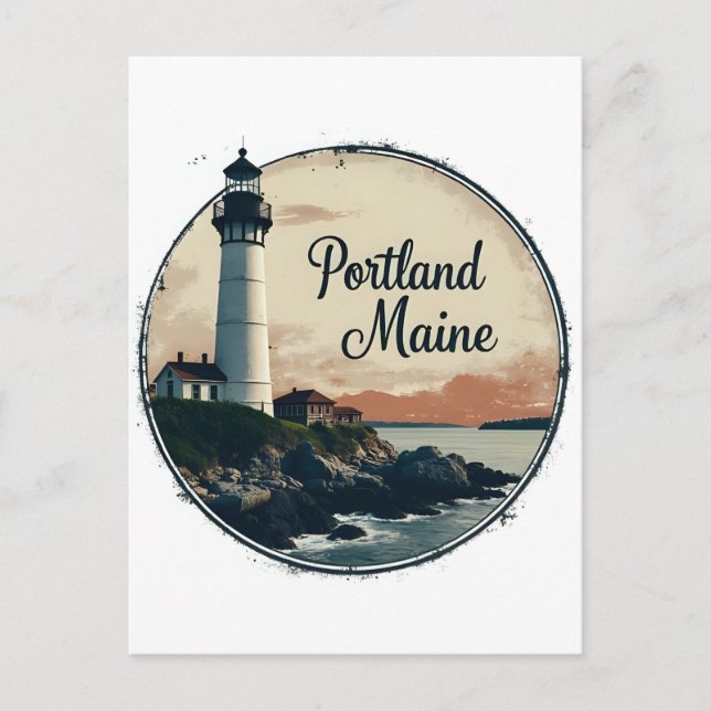 Portland, Maine | Lighthouse Postcard (Front)