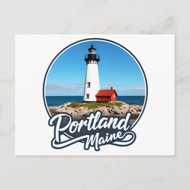 Portland, Maine | Lighthouse Postcard (Front)