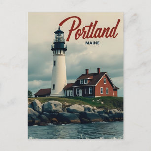 Portland, Maine   Lighthouse Postcard