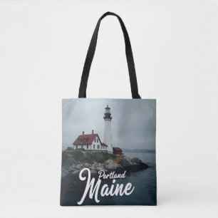 Portland, Maine Lighthouse Tote Bag