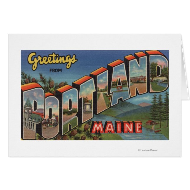 Portland, Maine (River Scene) (Front Horizontal)