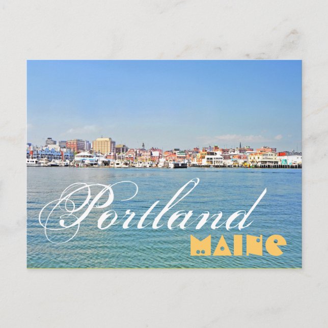 Portland, Maine, U.S.A. Postcard (Front)