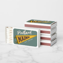 Portland Maine Wedding, Monogram Initials & Date