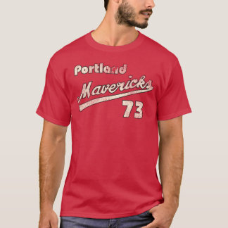 Portland Mavericks Retro Defunct Baseball Jersey T-Shirt