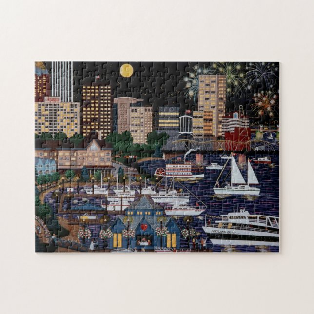 Portland @ Night Puzzle (Horizontal)