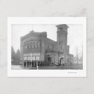 Portland, OR Fire Station View and Tower Postcard