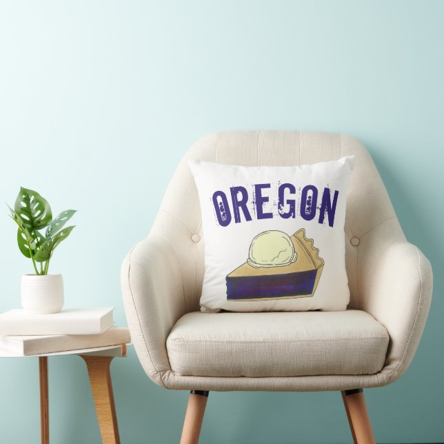 Portland OR Oregon Marionberry Berry Pie Slice Cushion (Chair)