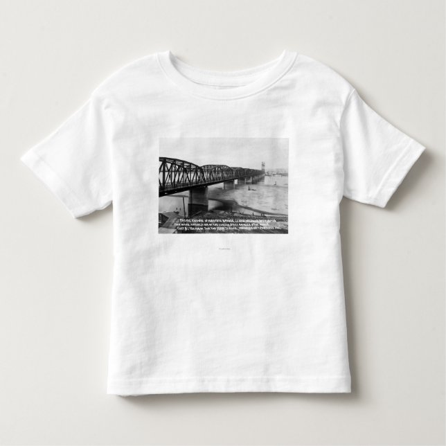 Portland, OR Pacific Highway Interstate Bridge Toddler T-Shirt (Front)