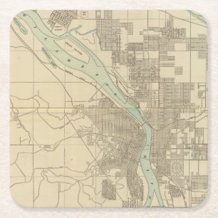 Portland, Or Square Paper Coaster