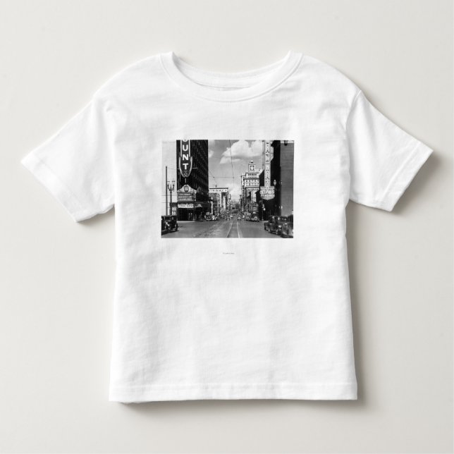 Portland, OR View of Broadway Looking North Toddler T-Shirt (Front)