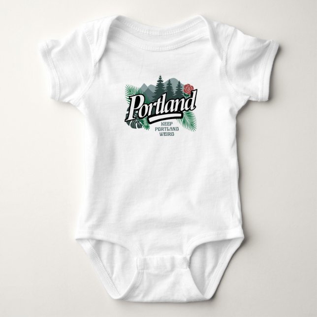 Portland Oregon Baby Bodysuit (Front)