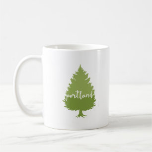 Portland, Oregon calligraphy tree Coffee Mug