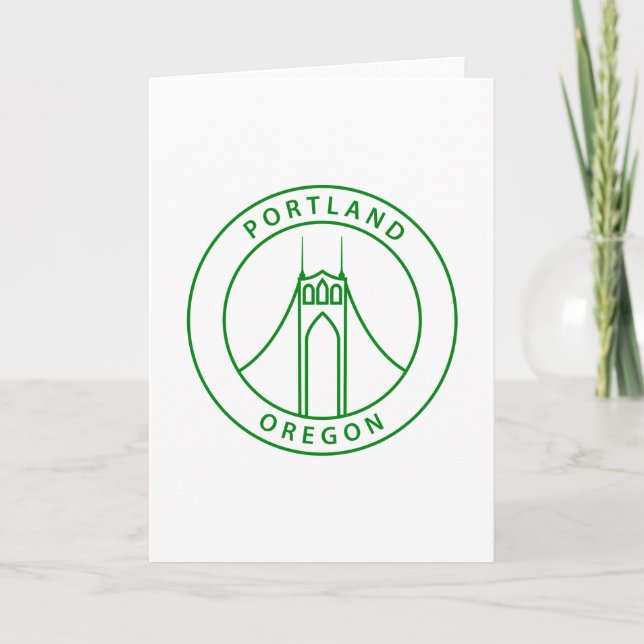Portland Oregon Design Card (Front)