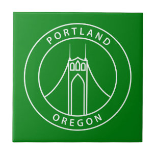 Portland Oregon Design Ceramic Tile
