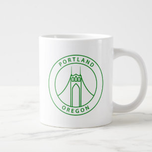 Portland Oregon Design Large Coffee Mug