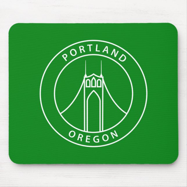 Portland Oregon Design Mouse Pad (Front)