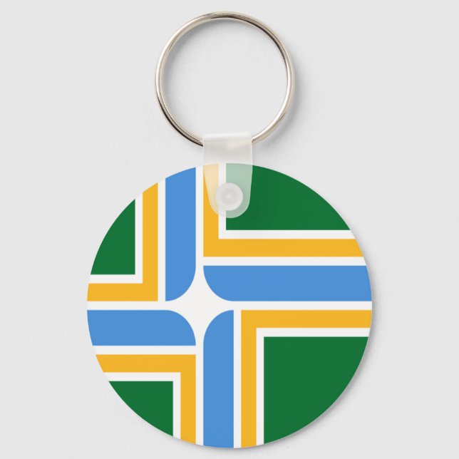 Portland (Oregon) flag Keychain (Front)