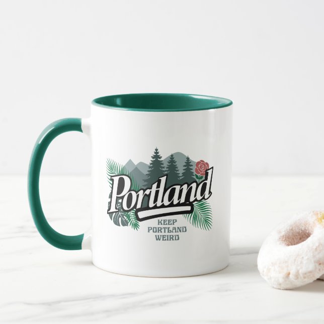Portland Oregon Mug (With Donut)