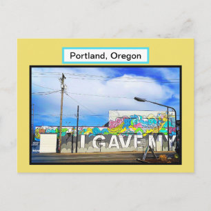 Portland Oregon Mural Postcard