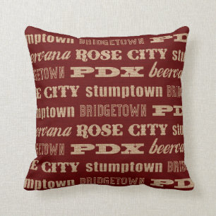 Portland Oregon Nicknames Cushion