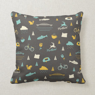 Portland, Oregon Pattern Cushion