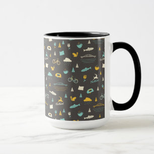Portland, Oregon Pattern Mug