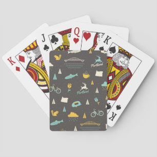 Portland, Oregon Pattern Playing Cards