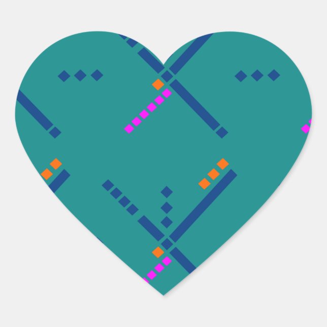 Portland Oregon PDX Airport Carpet Heart Sticker (Front)
