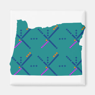 Portland Oregon PDX Airport Carpet Magnet