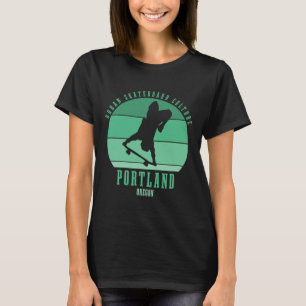 Portland Oregon Skateboarder Urn Skateboarding T-Shirt