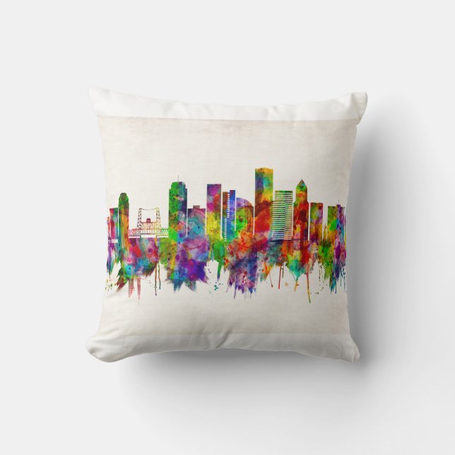 Portland Oregon Skyline Cushion (Front)