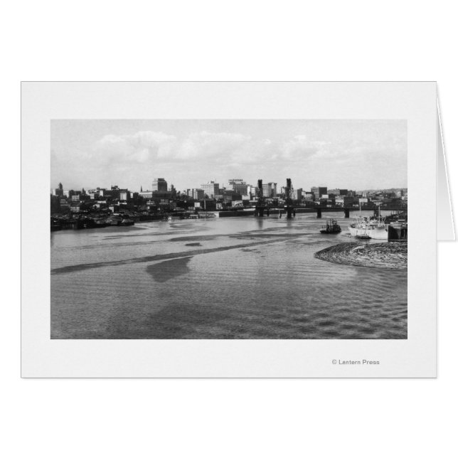 Portland, Oregon Skyline from Willamette River (Front Horizontal)