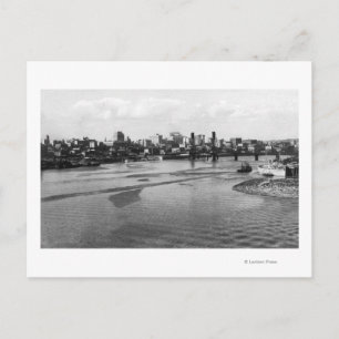 Portland, Oregon Skyline from Willamette River Postcard