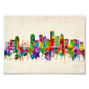 Portland Oregon Skyline Photo Print