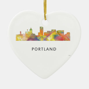 PORTLAND OREGON SKYLINE WB1 - CERAMIC ORNAMENT