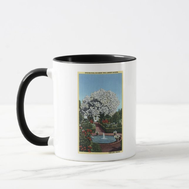 Portland, Oregon - Spanish Pool and Ghost Tree Mug (Left)
