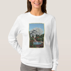 Portland, Oregon - Spanish Pool and Ghost Tree T-Shirt