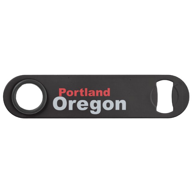 Portland, Oregon Speed Bottle Opener (Back Horizontal)
