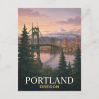 Portland Oregon St. Johns Bridge Travel