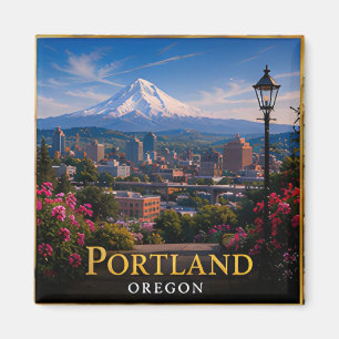 Portland Oregon USA Pacific Northwest City Travel Magnet