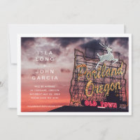 Portland Oregon Wedding Save the Date