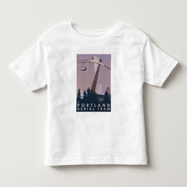 Portland, OregonAerial Tram Scene Toddler T-Shirt (Front)