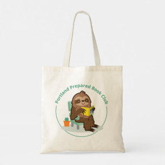 Portland Prepared Book Club canvas tote Bag